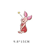 Miniso Co branded IP Winnie The Pooh Heat Transfer Clothes Stickers For Children Iron On Transfer Patches For Clothes Decor