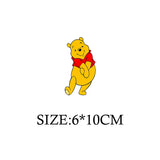 Winnie the Pooh Bear Cartoon Patches for Clothes Heat Transfer Thermal Stickers DIY Kids T shirt Iron on for Women Appliqued