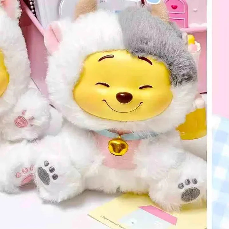 Winnie The Pooh Naughty Party Blind Box Desktop Collectible Plush Pendant Mystery Doll Toy for Girls Birthday Decoration Gift