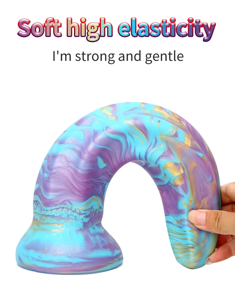 Silicone Realistic Dildo Luminous Monster Dildo Deep Anal Plug Explore Prostate Massage Anal Dildo Butt Plug Anal Toys Sexshop