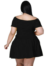 5xl Plus Size Women Clothing Wholesale Summer Outfits Crop Tops and Pleated Skirt Tracksuit Sweet Dress Suits Dropshipping