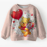 Autumn Winter Winnie the Pooh 3D Printed Kids Teen Round Neck Sweatshirt Set New Arrival Fashion Hot Sale Cute