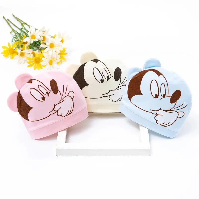 Cartoon Soft Cotton Newborn Hat Winnie the Pooh Baby Cap Summer Soft  newborn Baby Boys Girls Caps