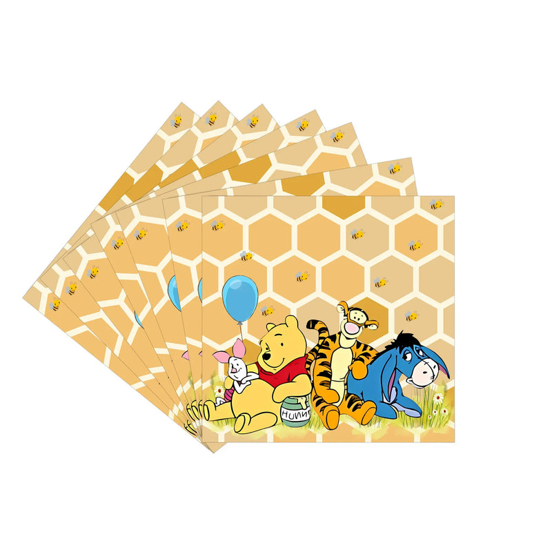 Disney Cartoon Winnie The Pooh Tablecloth Supplies Winnie The Pooh Party Disposable Table Cover Kids Birthday Party Decoration