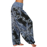 Plus Size 1XL-8XL Woman‘s Fashion  Multi-color Digital Printed Harem Pants Trousers Ladies Long Leg Wide Leg Pants Pants