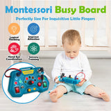 Montessori Busy Board Toys for Toddlers Gifts for 3 Year Old Baby Boys Girls Educational Learning Toys Toddler Travel Toys