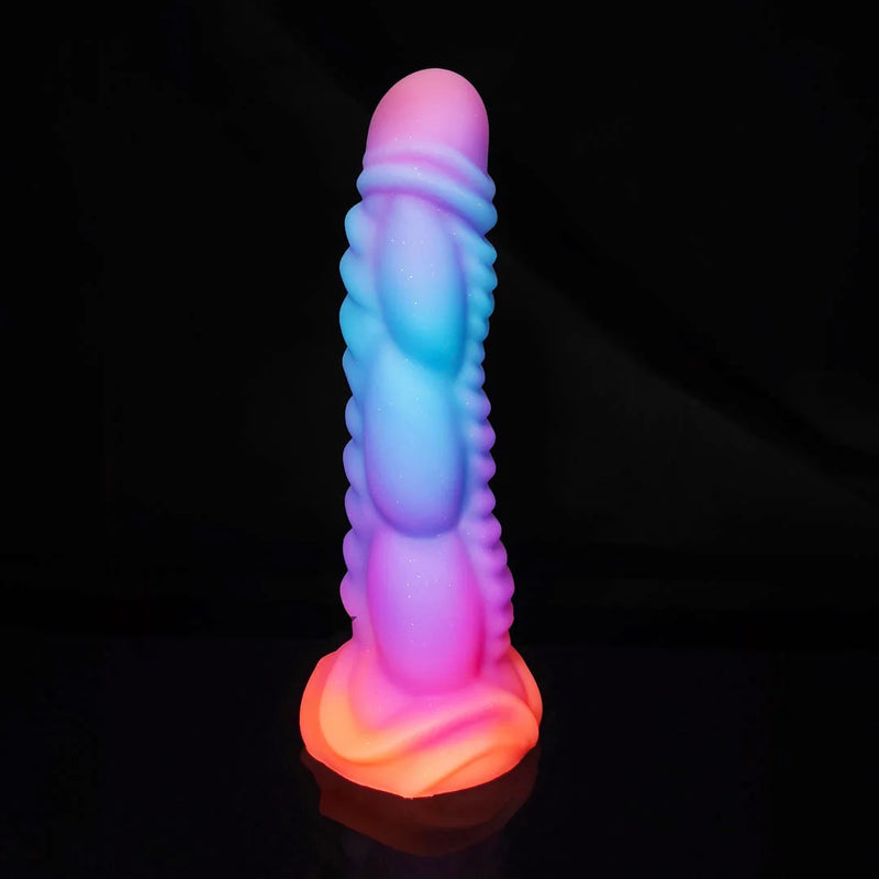 Silicone Realistic Dildo Luminous Monster Dildo Deep Anal Plug Explore Prostate Massage Anal Dildo Butt Plug Anal Toys Sexshop