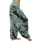 Plus Size 1XL-8XL Woman‘s Fashion  Multi-color Digital Printed Harem Pants Trousers Ladies Long Leg Wide Leg Pants Pants