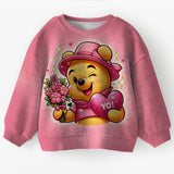 Autumn Winter Winnie the Pooh 3D Printed Kids Teen Round Neck Sweatshirt Set New Arrival Fashion Hot Sale Cute