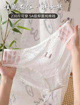 XL-5XL Women's Underwear Sexy Lace Panties Girls Flower Comfort Briefs Large Size Mid Waist Seamless Underpants Female Lingerie