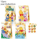 Disney Cartoon Winnie The Pooh Tablecloth Supplies Winnie The Pooh Party Disposable Table Cover Kids Birthday Party Decoration