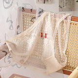 XL-5XL Women's Underwear Sexy Lace Panties Girls Flower Comfort Briefs Large Size Mid Waist Seamless Underpants Female Lingerie