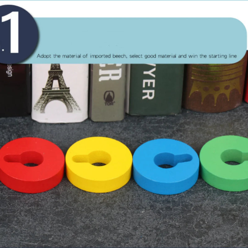 Wooden Toys for Kids Children's Montessori Early Education Toys Logical Training Toys for Baby Birthday Gift for Boys and Girls