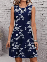 3XL Large Size Women Clothing Floral Street Mini Dresses Summer Sleeveless 3d Printing Ladies Casual Dress