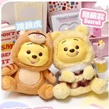Original Winnie The Pooh Naughty Party Vinyl Face Doll Blind Box Cute Puffy Figurine Collectible Toy Kawaii Girl Birthday Gift
