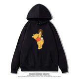 Winnie The Pooh Joint Hooded Sweater New Spring and Autumn Thin Ins Top Jacket Trendy Men's and Women's Casual Loose Couple Top