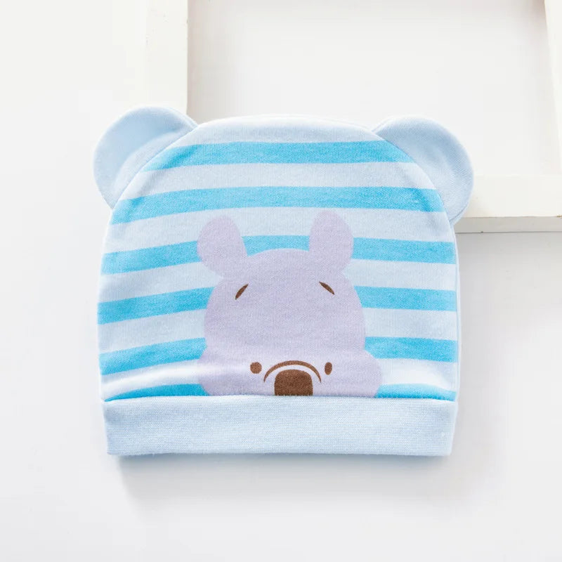 Cartoon Soft Cotton Newborn Hat Winnie the Pooh Baby Cap Summer Soft  newborn Baby Boys Girls Caps