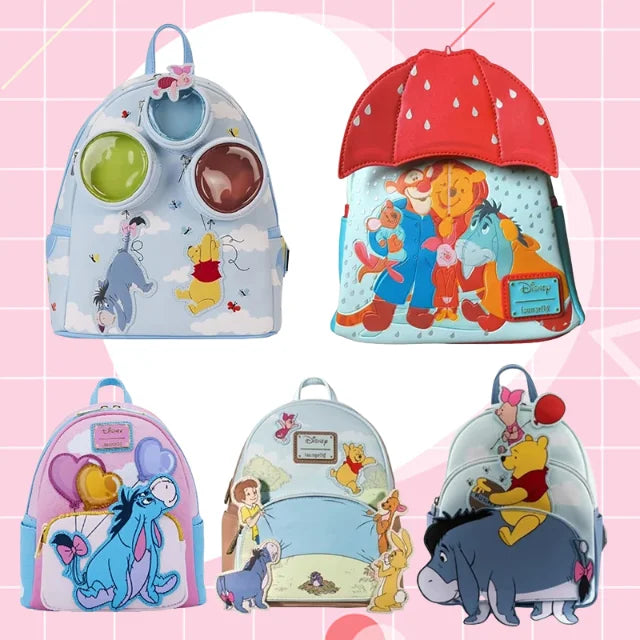 Winnie The Pooh and Freiends Floating Balloons Mini Backpack