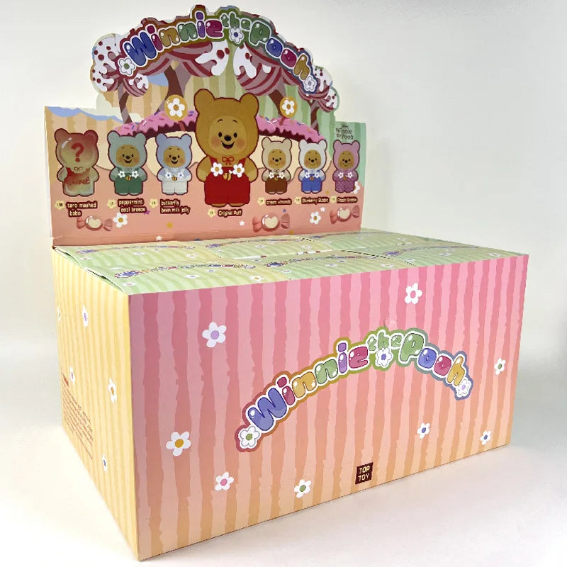 New Cartoon Winnie The Pooh Bear Vinyl Face Plush Toy Bag Charm Blind Box Soft Stuffed Doll Trendy Winnie The Pooh Gift