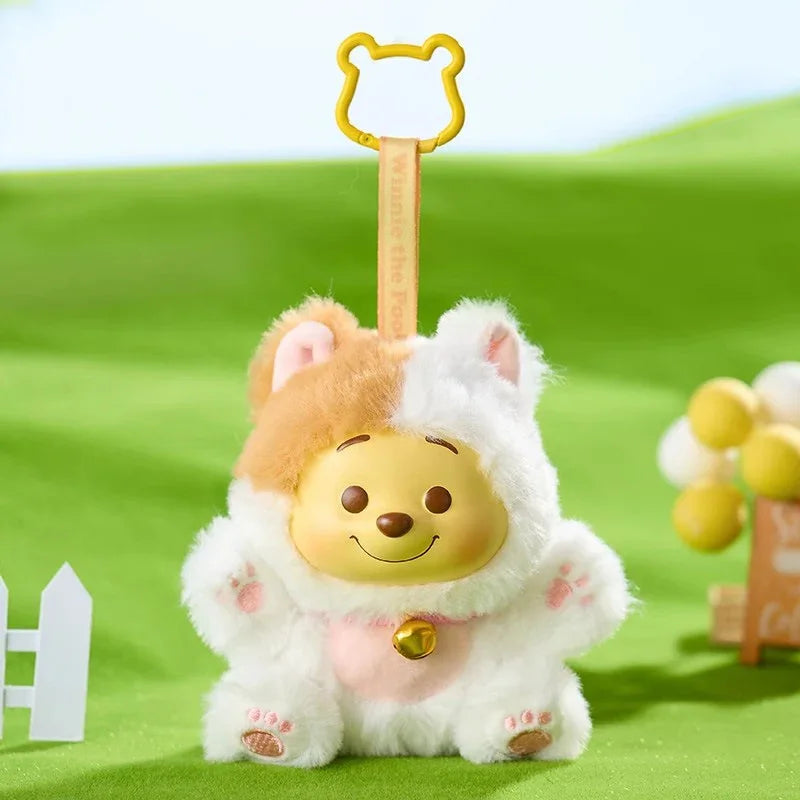 Winnie The Pooh Naughty Party Blind Box Desktop Collectible Plush Pendant Mystery Doll Toy for Girls Birthday Decoration Gift