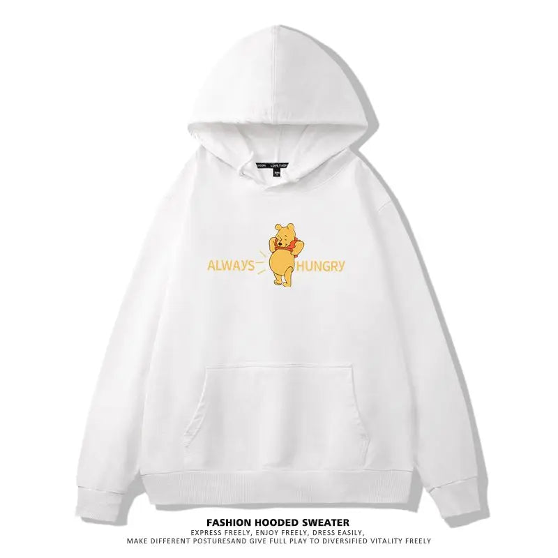 Winnie The Pooh Joint Hooded Sweater New Spring and Autumn Thin Ins Top Jacket Trendy Men's and Women's Casual Loose Couple Top