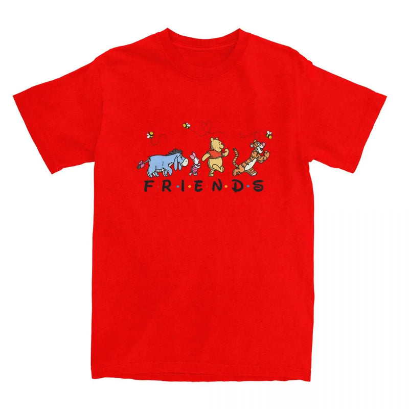 Classic Winnie The Pooh And Friends T Shirt Hip Hop T Shirts Streetwear Tshirt Summer 100 Cotton Breathable 4XL 5XL 6XL Clothes