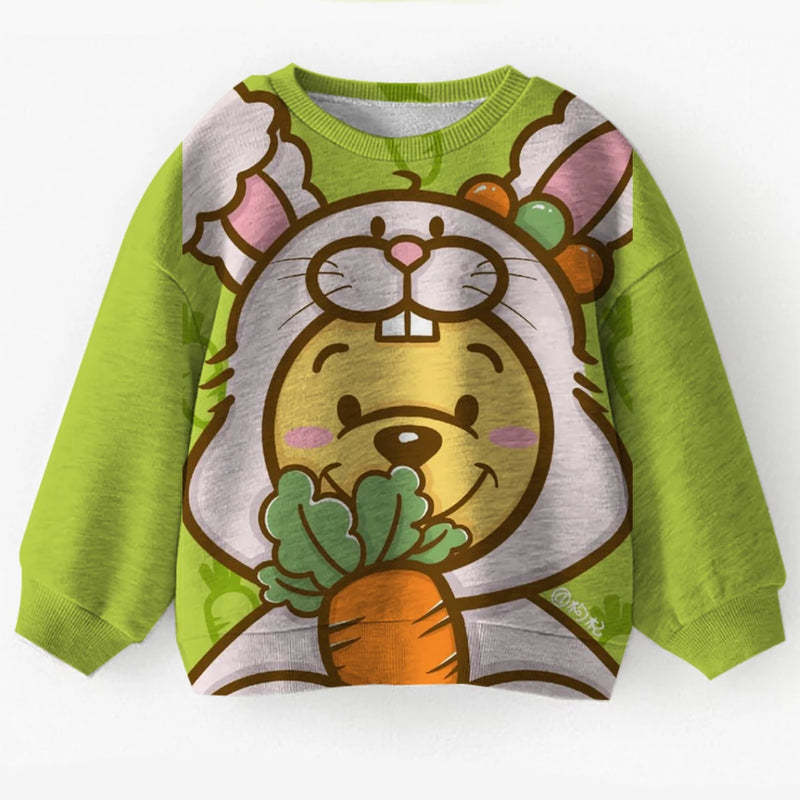 Autumn Winter Winnie the Pooh 3D Printed Kids Teen Round Neck Sweatshirt Set New Arrival Fashion Hot Sale Cute
