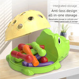 Children's Educational Toys Include Crocodile Inserts, Color and Number Matching, and Finger Fine Movement Exercises to Increase Children's Visual Perception of Color