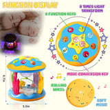 Baby Toys 1-3 Years Babies Ocean Light Rotary Projector Musical Toys Montessori Early Educational Sensory Toys for Toddler Gifts