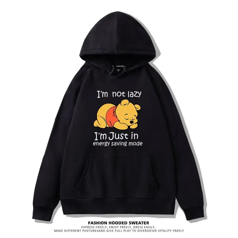 Winnie The Pooh Joint Hooded Sweater New Spring and Autumn Thin Ins Top Jacket Trendy Men's and Women's Casual Loose Couple Top