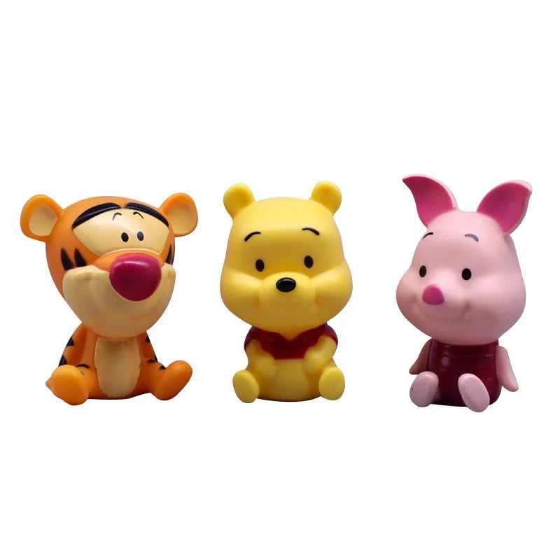 Disney Cartoon Winnie The Pooh Ornaments Cute Animal Dolls Piggy Winnie The Pooh Tigger Cake Baking Decoration Ornaments