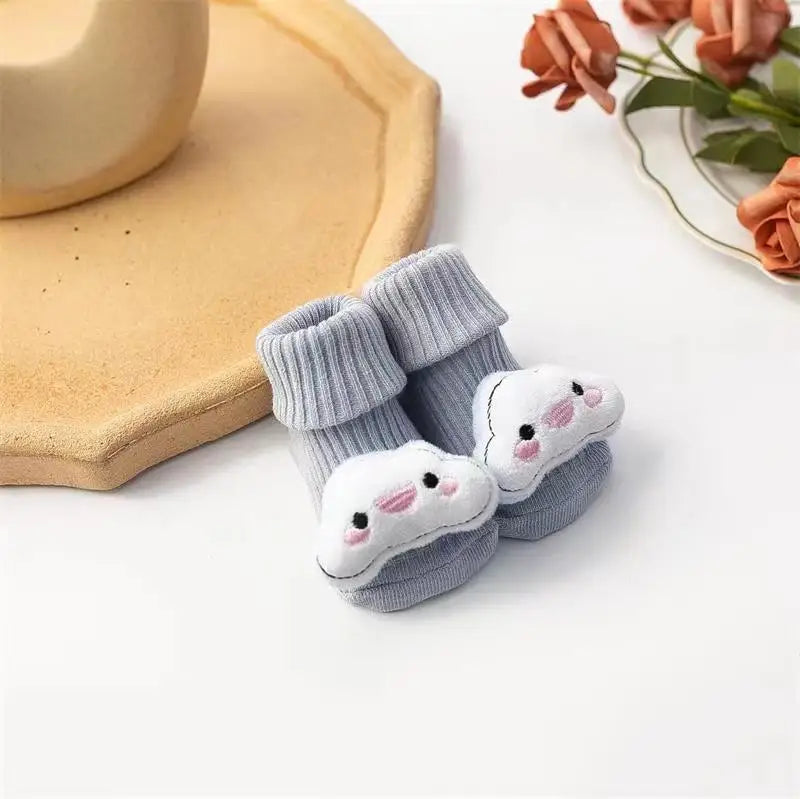 Cute Winnie the Pooh Baby Boy Socks Cotton Baby Socks Rubber Anti Slip Boy Girl Floor Kids Toddlers Sock Infant Newborn Gift