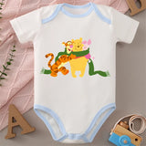 Winnie the Pooh MINISO 100% Cotton Jumpsuit Baby Cloths Onesie Bodysuit for 0 To 12 Months Newborn Best Cute Gift for Baby
