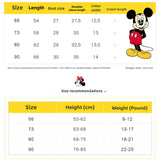 MINISO Winnie the Pooh Baby Color Matching Spring Newborn Climbing Clothes Long Sleeve Soft Cotton Kawaii Bodysuit 0-1 Years