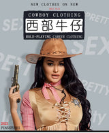 Sexy Women Cowgirl Costume Adult Party dress Crop Top Tassel Skrit Halloween American Western Cosplay Outfit