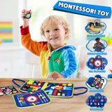 Montessori Toys Busy Board Sensory Activity Developing Board for Motor Skills,Learning Board for Toddlers  Christmas Gift