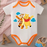 Winnie the Pooh MINISO 100% Cotton Jumpsuit Baby Cloths Onesie Bodysuit for 0 To 12 Months Newborn Best Cute Gift for Baby