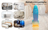 Luminous Fantasy Dildo Silicone Anal Monster Dildo Huge Thick Long Realistic Dragon Dildo Giant Soft Suction for Women Flexible