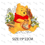 Children's Cartoon Winnie The Pooh Cute Winnie And His Friend Image Ironing Patches Transfer On The Clothes Garment Accessory