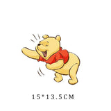 Miniso Co branded IP Winnie The Pooh Heat Transfer Clothes Stickers For Children Iron On Transfer Patches For Clothes Decor