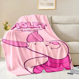 3D Winnie the Pooh Piglet  Cartoon Flannel Blanket for Bed Bedroom Sofa Picnic,Throw Blanket for Cover Outdoor Leisure Nap Gifts