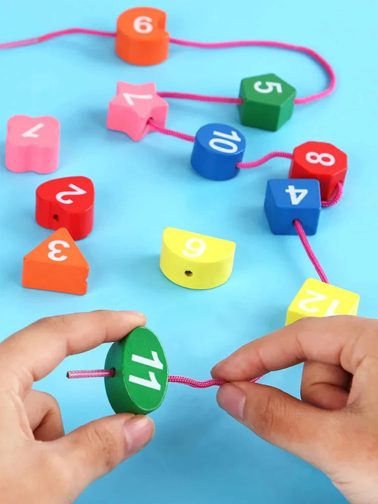 Montessori Wooden Toys for Babies 1 2 3 Years Boy Girl Gift Baby Development Games Wood Puzzle for Kids Educational Learning Toy