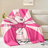3D Winnie the Pooh Piglet  Cartoon Flannel Blanket for Bed Bedroom Sofa Picnic,Throw Blanket for Cover Outdoor Leisure Nap Gifts