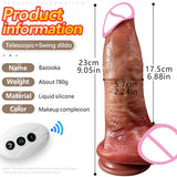 Huge Dildo Vibrator Dildo Heating Wireless Remote Telescopic Dildo Vibrator For Women Realistic Penis Swing Dick SexToys