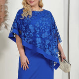 4XL 5XL Plus Size Women Elegant Dresses Floral Slim Dress Large Size Solid Bride Weddings Evening Party Gowns Female Clothing