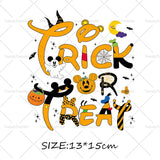 Halloween Winnie the Pooh Heat Transfer Prints for Clothes Ironing Stickers Thermal Decals on Tshirts