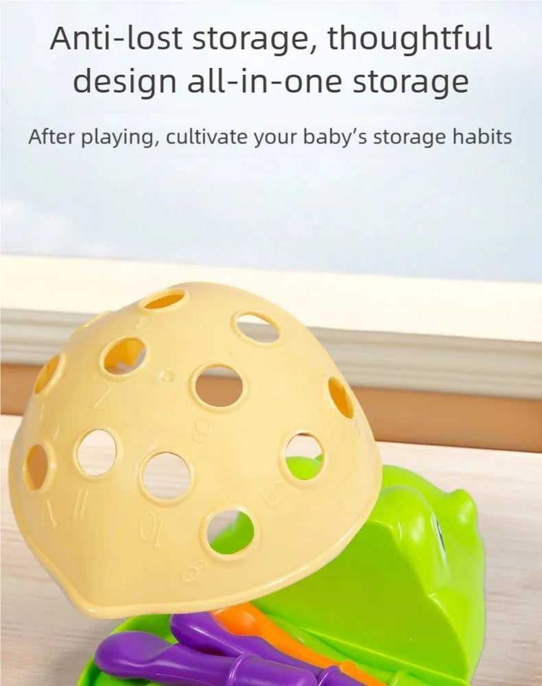 Children's Educational Toys Include Crocodile Inserts, Color and Number Matching, and Finger Fine Movement Exercises to Increase Children's Visual Perception of Color