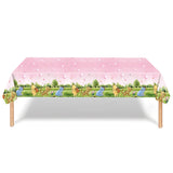 Winnie the Pooh Party Tablecloth Kids Birthday Supplies Winnie the Pooh  Decorations Tablecover for Boys Girls Baby Shower