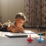 Toys Educational Game Peg-Top Desktop Toys Wooden Rotate Gyro Woode Spinning Top Toy Desktop Spinning Top Wooden Gyro Toys