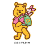 Cartoon Winnie the Pooh Patch Embroidered Iron on Lovely Embroidered Cloth Patches  DIY Garment Decoration Cloth